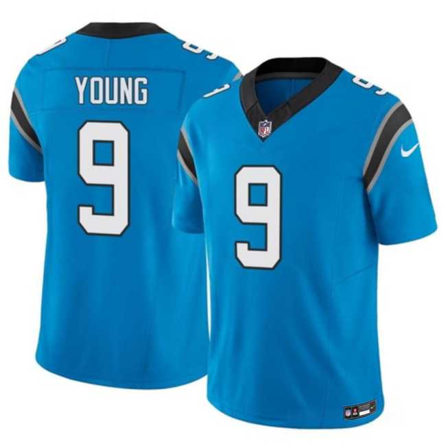Men & Women & Youth Carolina Panthers #9 Bryce Young Blue 2023 F.U.S.E. Vapor Untouchable Football Stitched Jersey